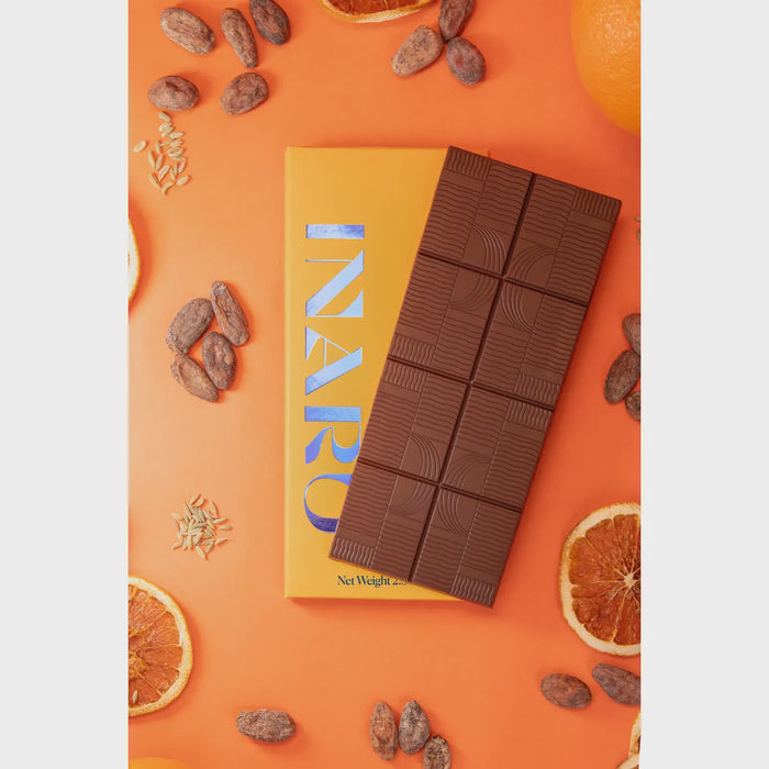 67% Orange and Fennel Dark Chocolate Bar - Biggie