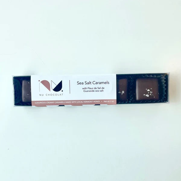 NU Chocolat Fleur de Sel Caramels (6pc)