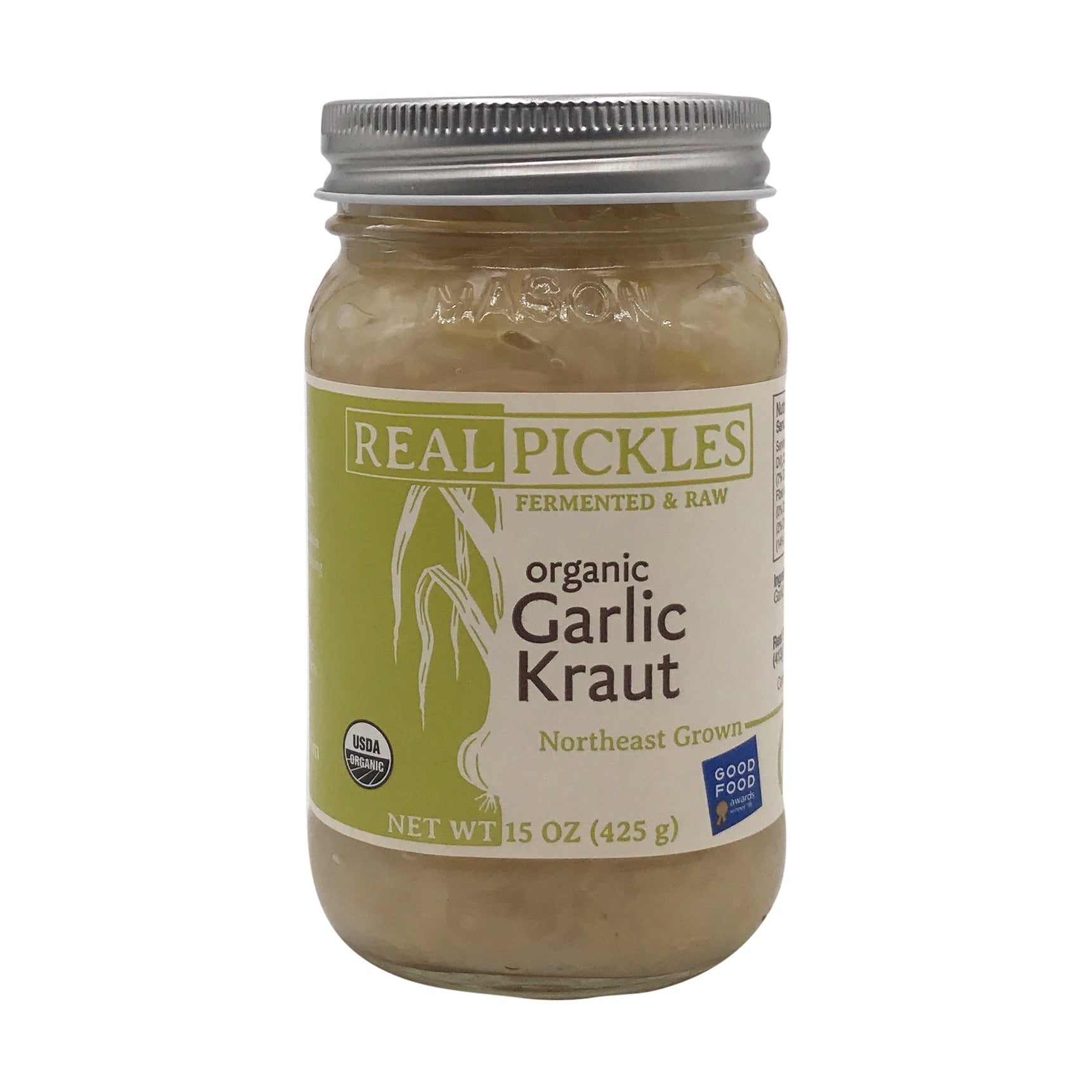 Real Pickles: Organic Garlic Kraut