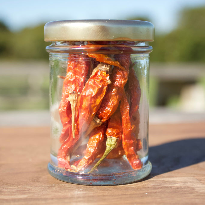 Dried Whole Thai Chili Peppers