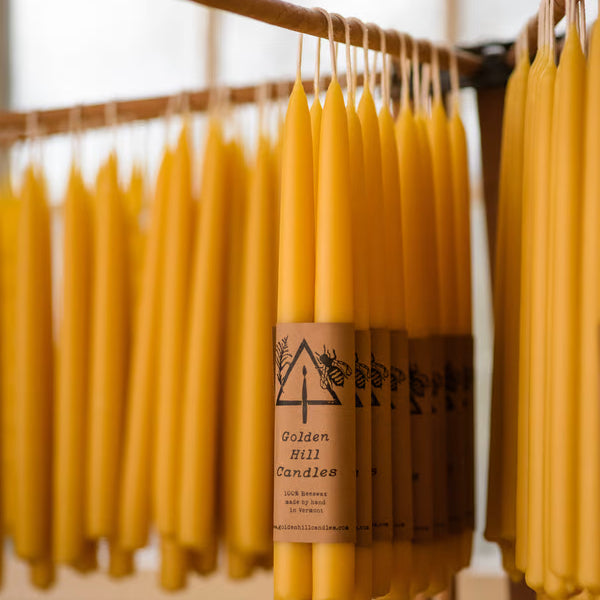 10inch Taper Beeswax Candles